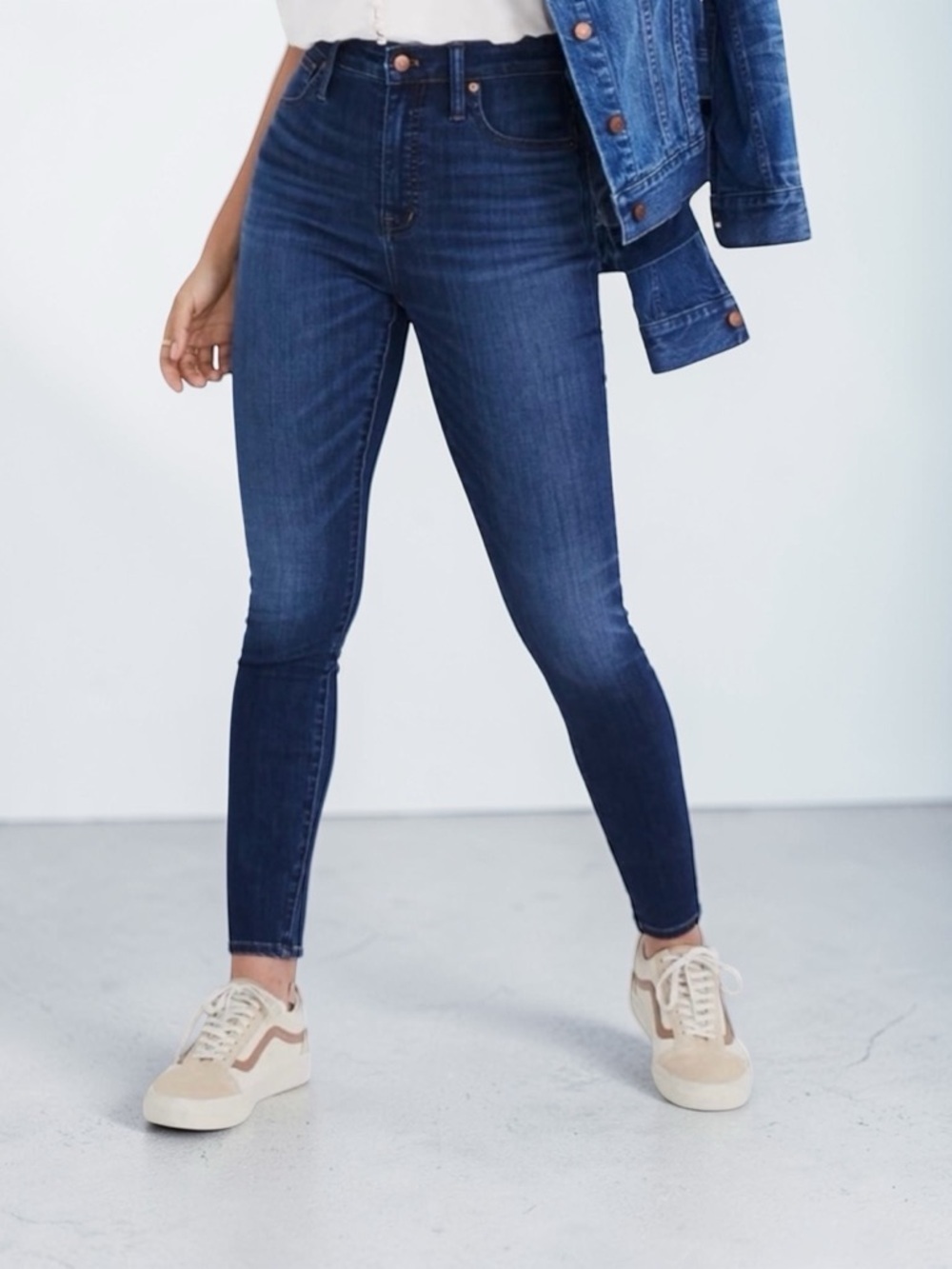 Madewell Curvy High Rise Skinny Jeans Dark Wash Size 33